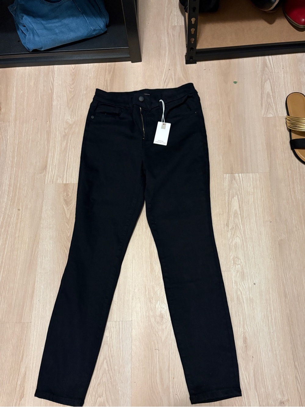Good American Black Skinny Jeans
